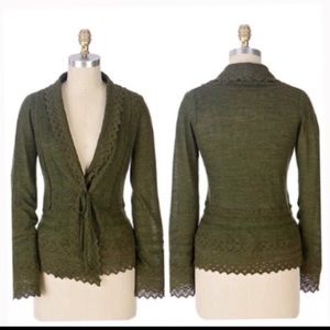 ***ISO***Sparrow wool blend green cardigan